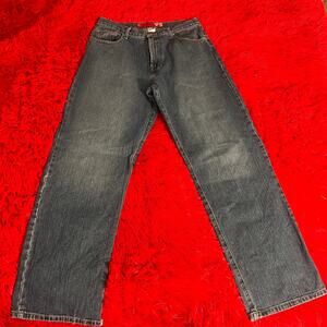 Grungecore Mens Vintage 2000s Guess jeans Medium Dark Wash 32 x 32